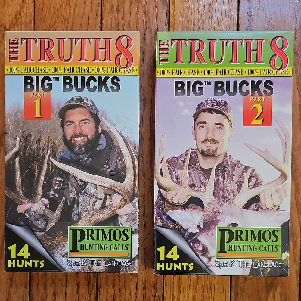 Primos Hunting Calls The Truth 8 Big Bucks VHS Set Part 1 And 2